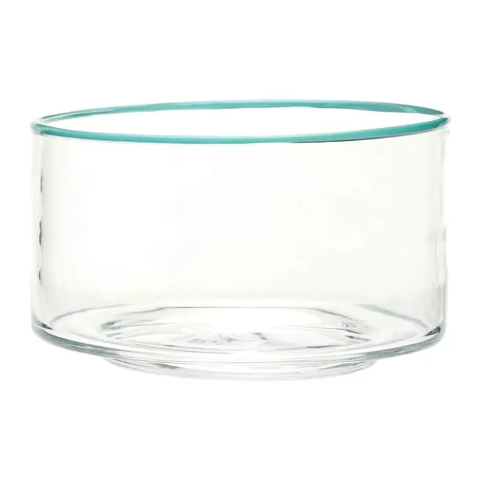 Hübsch Clea Skål Ø 30 cm - Glas - Klar/grøn