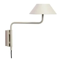 Hübsch Cover Væglampe H 25 cm - Jern/polycarbonat - Sand