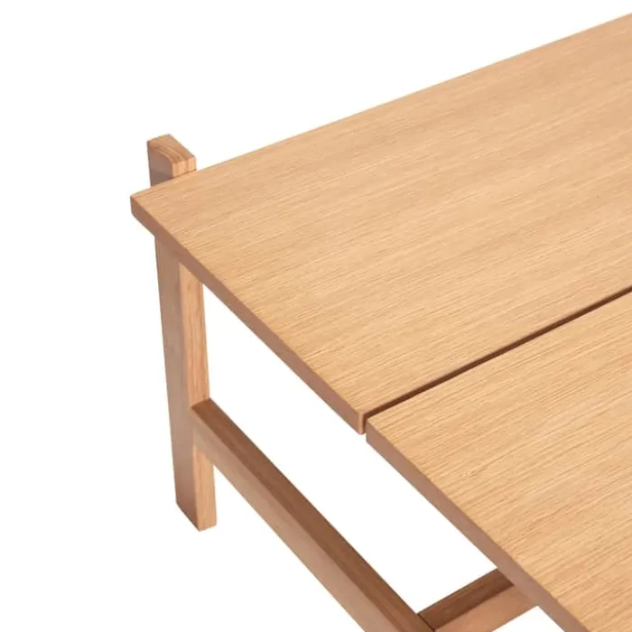 Hübsch Dash Sofabord H 46 x B 80 x L 80 cm - MDF/egetræ - Natur