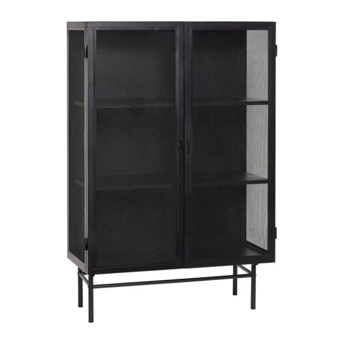 Hübsch Edge Skab H 150 x B 45 x L 100 cm - Jern - Sort