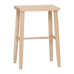Hübsch Folk Skammel H 52 x B 25 x L 35 cm - MDF/egetræ - Natur