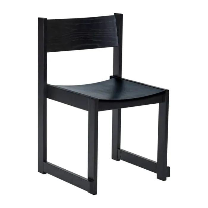 Hübsch Forma Spisestol H 80 x B 50 x L 50 cm - Egetræ - Sort