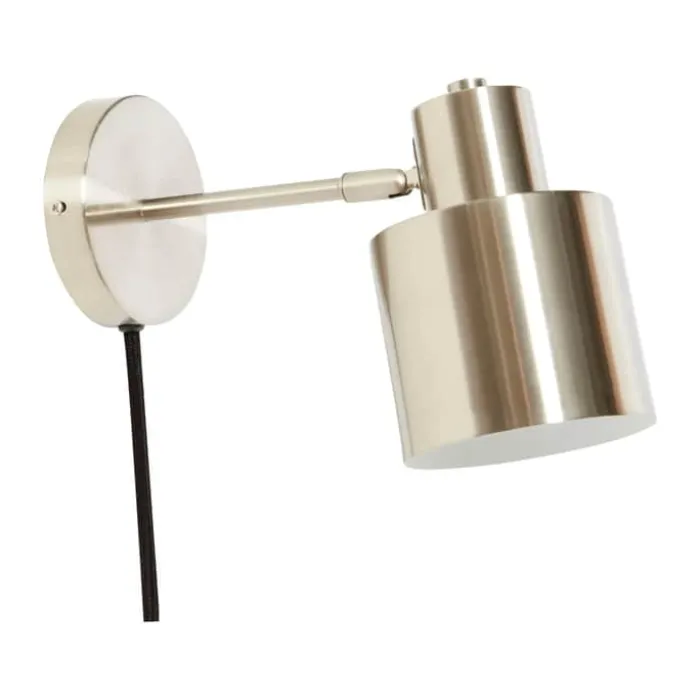 Hübsch Fuse Væglampe H 17 cm - Jern - Nikkel