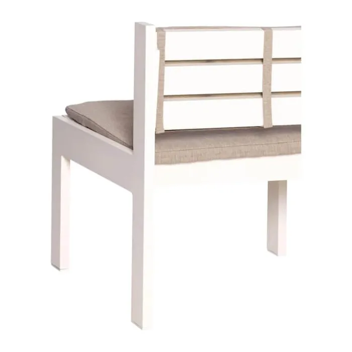 Hübsch Haus Loungestol H 71 x B 62 x L 65 cm - Aluminium/olefin - Beige