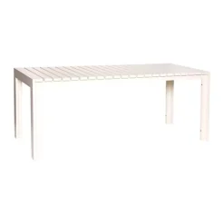 Hübsch Haus Spisebord H 76 x B 80 x L 191 cm - Aluminium - Beige
