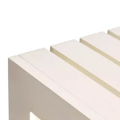 Hübsch Haus Spisebord H 76 x B 80 x L 191 cm - Aluminium - Beige