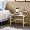 Hübsch Heritage Bænk H 55 x B 40 x L 60 cm - Egetræ/papirsnor - Grøn