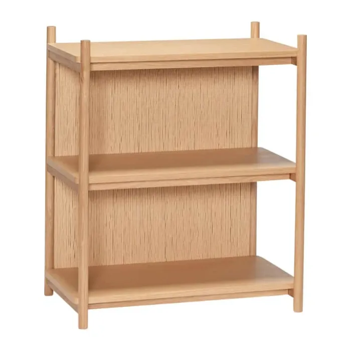 Hübsch Heritage Reol H 88 x B 43 x L 75 cm - MDF/egetræ - Natur