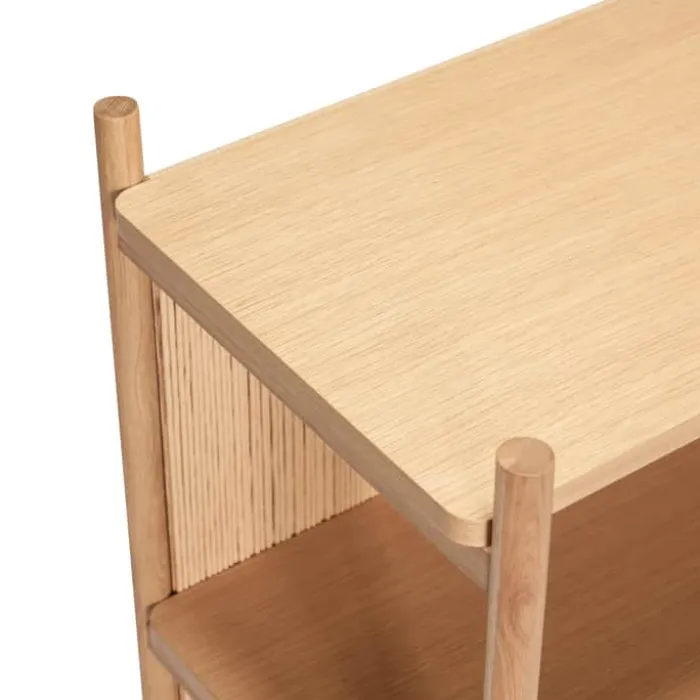 Hübsch Heritage Reol H 88 x B 43 x L 75 cm - MDF/egetræ - Natur