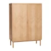 Hübsch Herringbone Klædeskab H 140 x B 43 x L 100 cm - MDF/egetræ - Natur