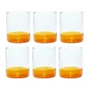 Hübsch Kiosk Vandglas - 6 stk. 38 cl - Glas - Ravfarve