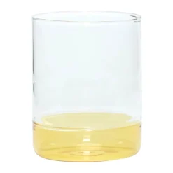 Hübsch Kiosk Vandglas - 6 stk. 38 cl - Glas - Gul