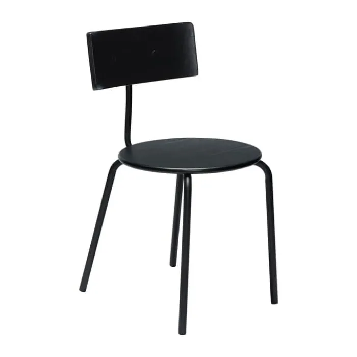 Hübsch Koi Spisebordsstol - 2 stk. H 80 x B 51 x L 42 cm - Askfiner/jern - Sort
