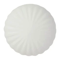 Hübsch Kumu Væglampe Ø 18 x H 12 cm - Glas/jern - Hvid/messingfarvet