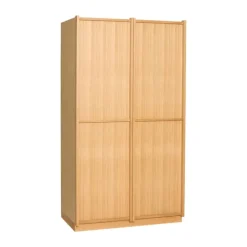 Hübsch Kura Klædeskab H 181 x B 55 x L 100 cm - MDF/egetræ - Natur