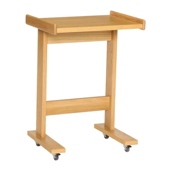 Hübsch Less Sidebord H 65 x B 35 x L 48 cm - MDF/egetræ - Natur
