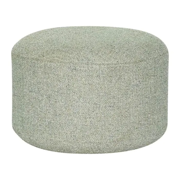 Hübsch Marshmellow Puf Ø 52 x H 36 cm - Polyester - Lysegrøn