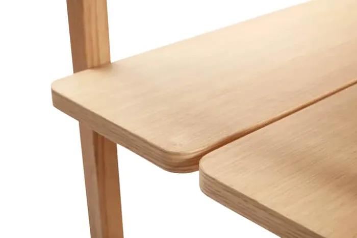 Hübsch Mason Reol H 150 x B 45 x L 150 cm - MDF/egetræ - Natur