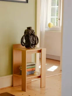 Hübsch Merge Sengebord H 70 x B 37 x L 42 cm - Egetræsfiner/MDF - Natur