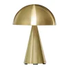 Hübsch Mush Bordlampe Ø 15 x H 20 cm - Jern/polycarbonat - Messingfarve