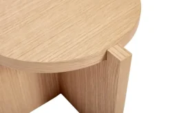Hübsch Nomad Plantestander Ø 30 x H 20 cm - Egetræ/MDF - Natur