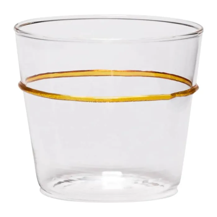 Hübsch Orbit Vandglas - 6 stk. 20 cl - Glas - Gul
