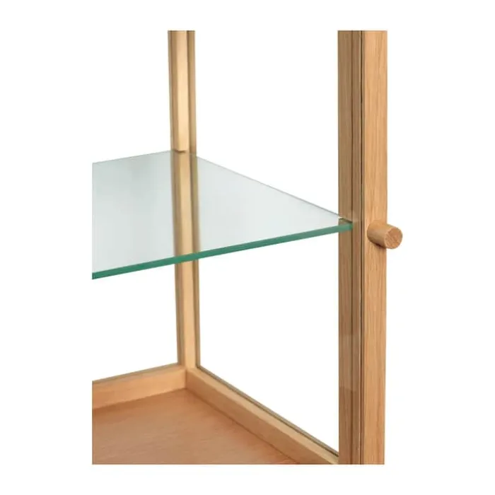 Hübsch Poetic Udstillingsmontre H 42 x B 30 x L 30 cm - Glas/egetræ - Natur