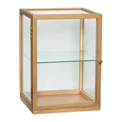 Hübsch Poetic Udstillingsmontre H 42 x B 30 x L 30 cm - Glas/egetræ - Natur