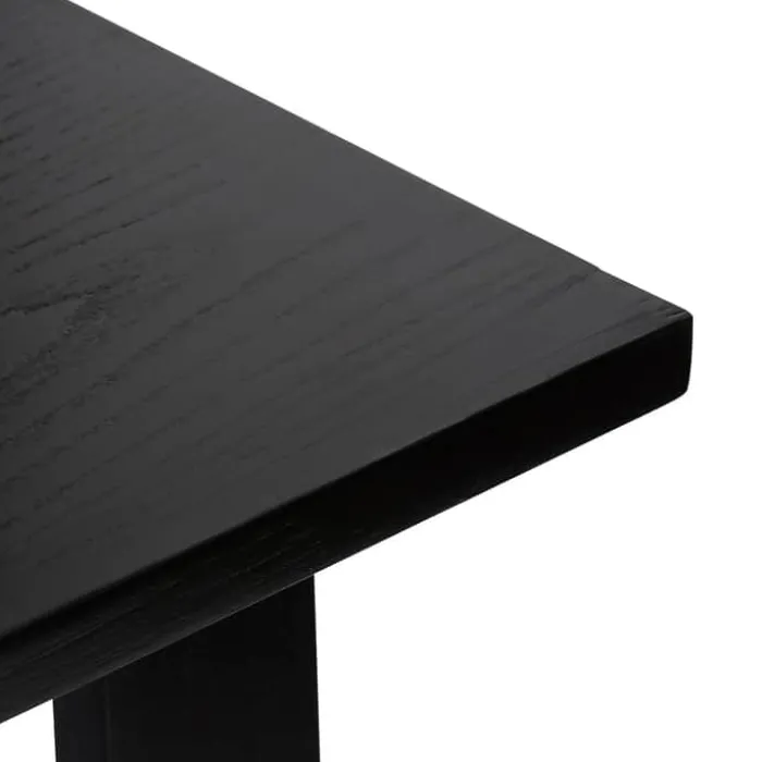 Hübsch Poke Skrivebord H 75 x B 45 x L 100 cm - MDF/egetræ - Sort
