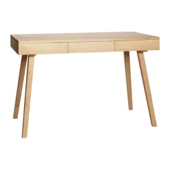 Hübsch Skrivebord H 78 x B 57 x L 120 cm - MDF/egetræ - Natur