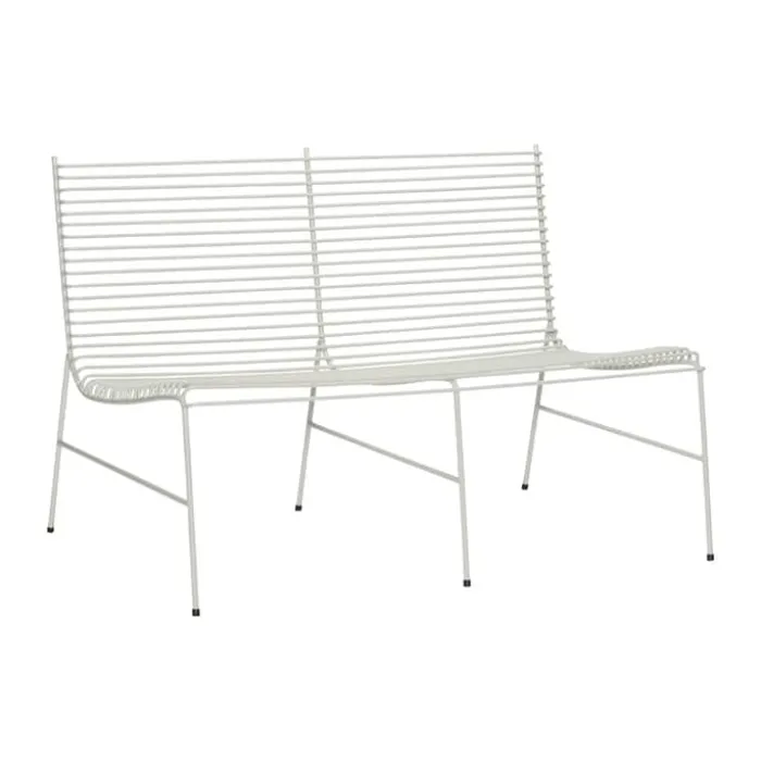 Hübsch String Bænk H 79 x B 72 x L 113 cm - Jern - Lysegrå
