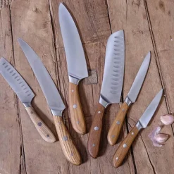 Heirol Albera Brødkniv L 20 cm - Stål/asketræ