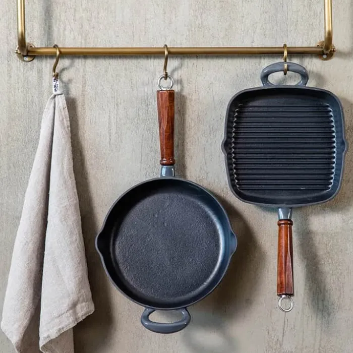 Heirol Grillpande Ø 26 cm - Støbejern - Sort
