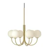Herstal Ballon Pendel Ø 60 x H 66,5 cm - G9 - Satin Brass/opal
