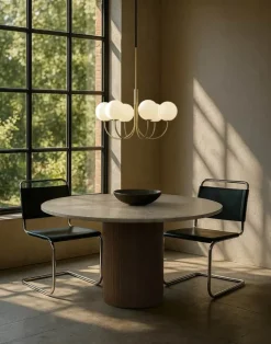 Herstal Ballon Pendel Ø 60 x H 66,5 cm - G9 - Satin Brass/opal