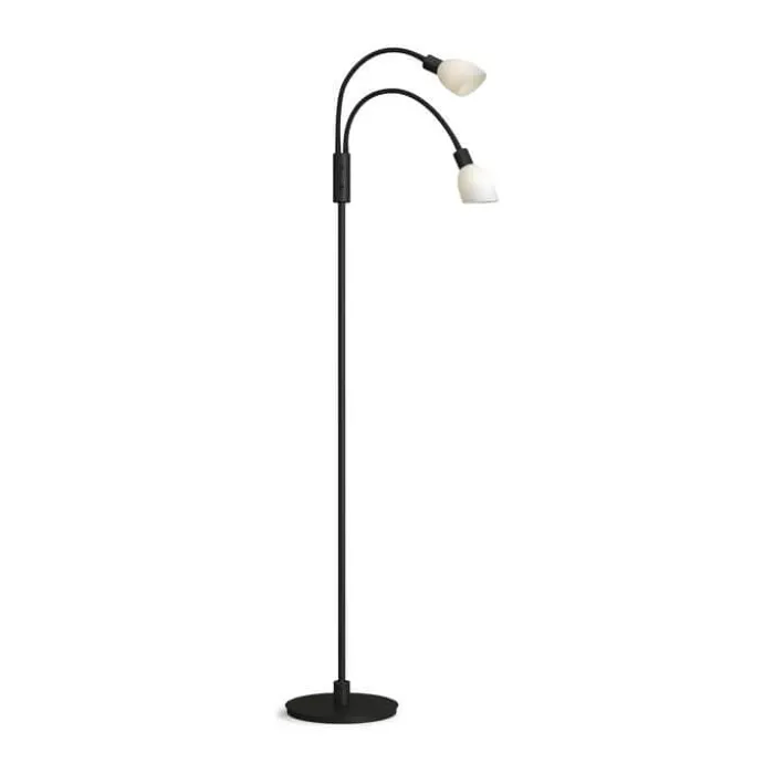 Herstal Cut Double Gulvlampe H 140 cm - G9 - Sort
