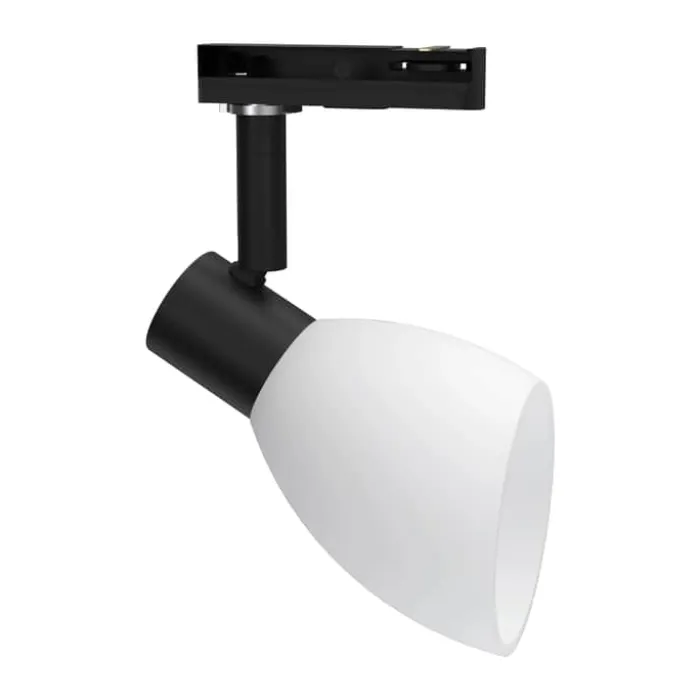 Herstal Cut Spotlight Ø 7 x H 16 cm - Metal - Sort/opal