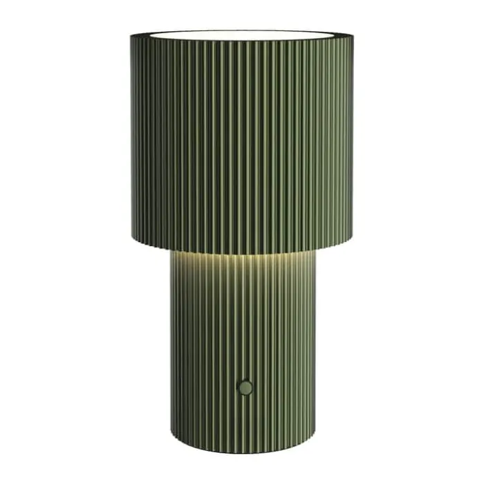 Herstal Iluma Bordlampe Ø 12,2 x H 22,1 cm - Metal - Grøn