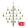 Herstal Manola Pendel H 67 x Ø 70 cm - E14 - Krom