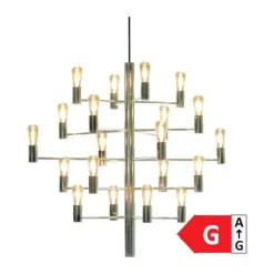 Herstal Manola Pendel H 67 x Ø 70 cm - E14 - Krom