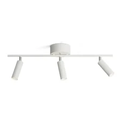 Herstal Pipeline Loftlampe m. 3 spot B 22,5 x L 66,5 cm - Metal - Hvid