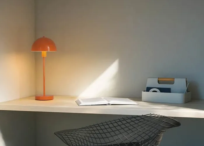 Herstal Vienda Bordlampe Ø 19,5 x H 47,5 cm - Metal - Mandarin