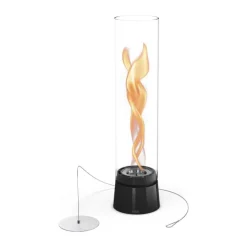 höfats Spin Air 1200 Bord Biopejs H 17,5 x B 17,5 x L 67,5 cm - Glas/stål - Sort