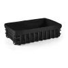 Holm Brødkurv H 11 x B 25,5 x L 41 cm - bomuld/metal - Sort