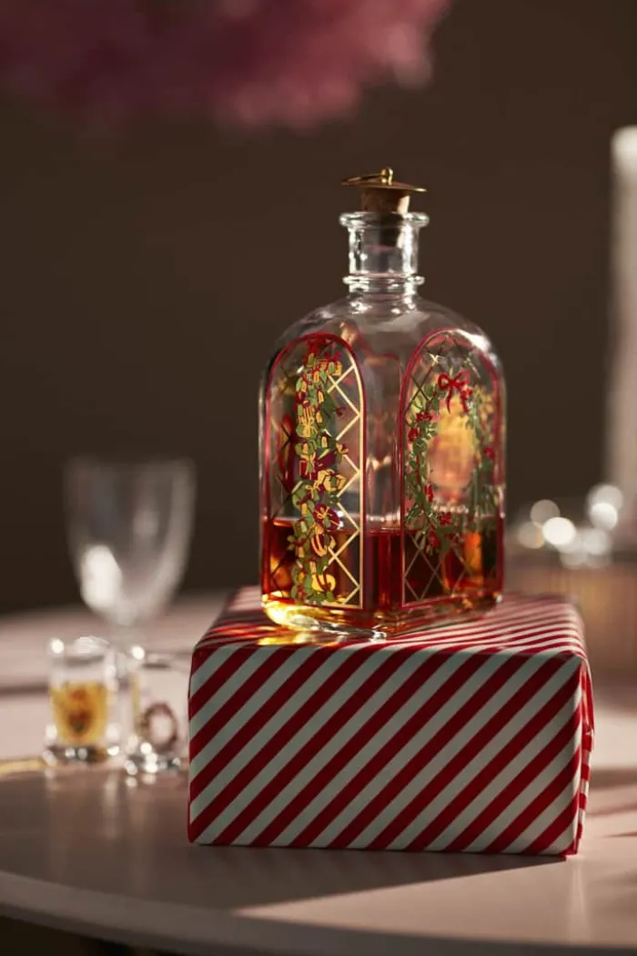 Holmegaard Christmas 2025 Juleflaske 73 cl - Glas - Klar/multifarvet
