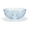 Holmegaard Lily Serveringsskål Ø 23 cm - Glas - Blue iris