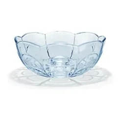 Holmegaard Lily Serveringsskål Ø 23 cm - Glas - Blue iris
