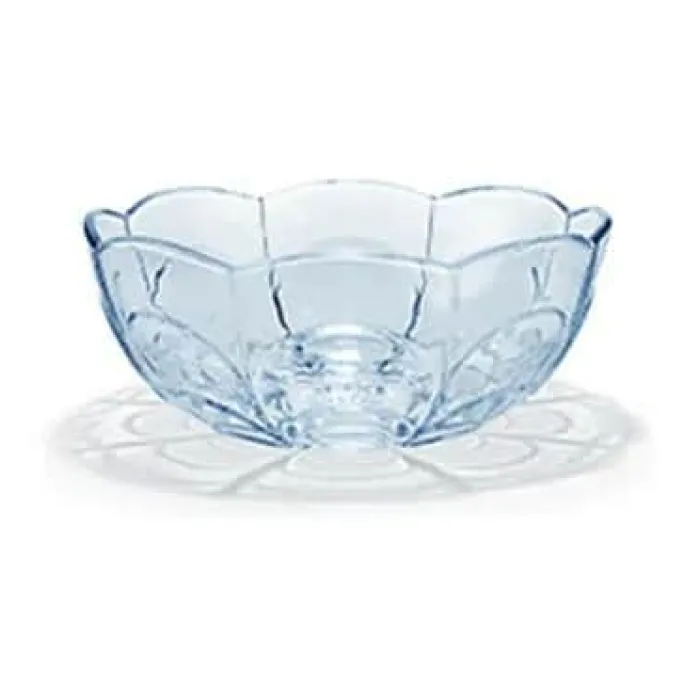 Holmegaard Lily Serveringsskål Ø 23 cm - Glas - Blue iris