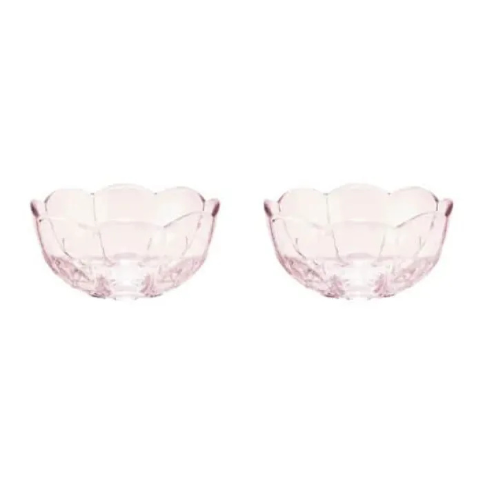 Holmegaard Lily Skål - 2 stk. Ø 13 cm - Glas - Cherry blossom