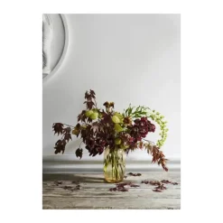 Holmegaard Primula Oval Vase H 25 cm - Mundblæst glas - Amber